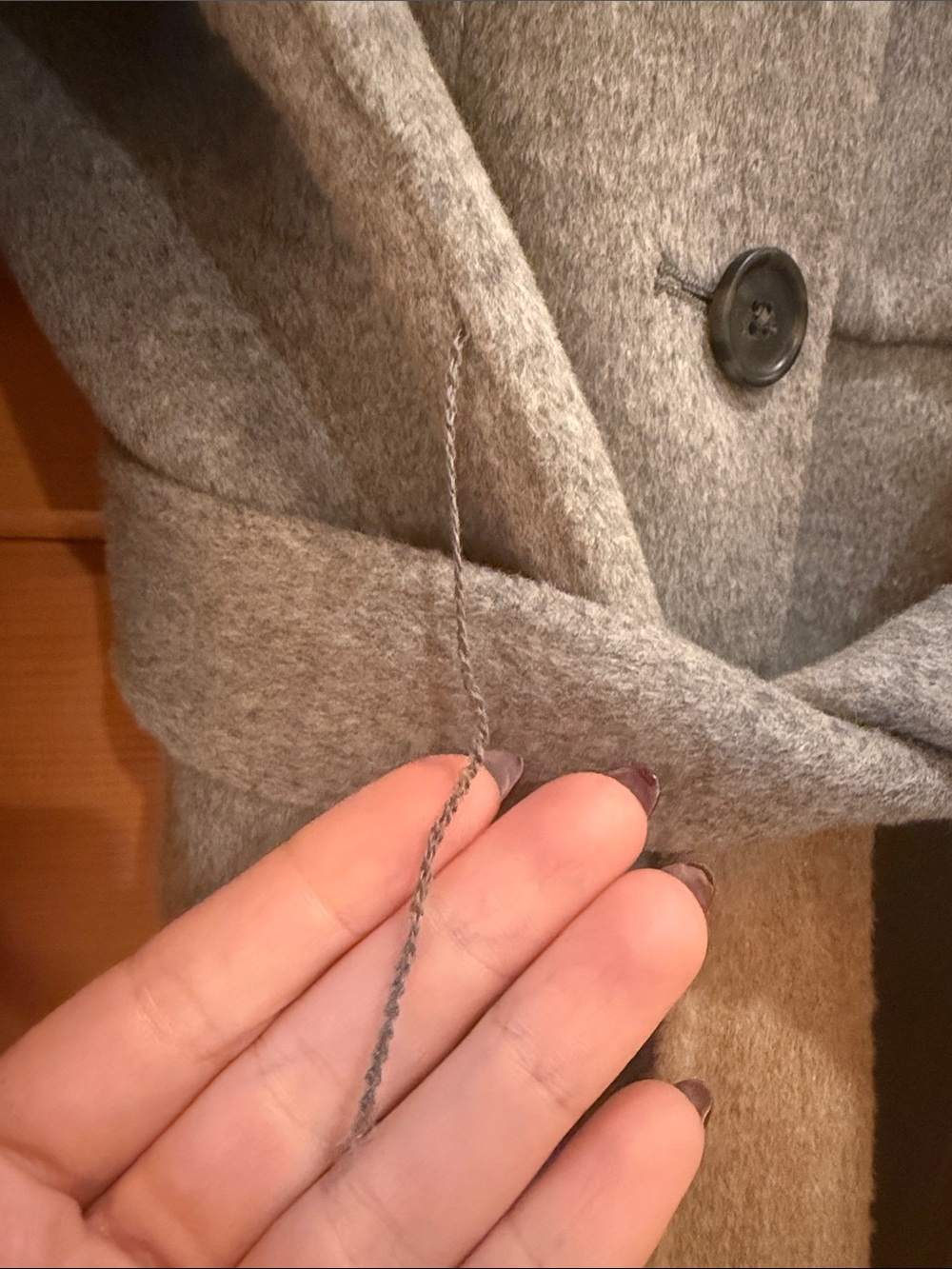 NWT! 🩶 J. Crew Double Faced Wool Shacket, Grey/Camel, Size M - Picture 7 of 9